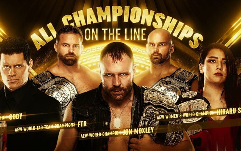 Every AEW Title On The Line During Dynamite Anniversary Show Tonight
