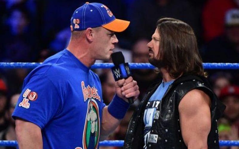 AJ Styles Feels Nobody Worked Harder Than John Cena