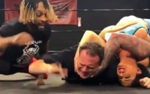 Chris Bey Yells ‘Stop Resisting’ In Cop’s Face As Katie Forbes Makes Him Tap Out