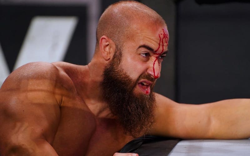 John Silver Reacts To Getting Busted Open During Dog Collar Match On AEW Dynamite