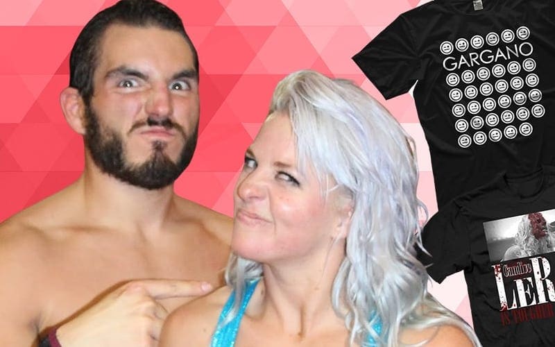 Johnny Gargano & Candice LeRae Removing All Merch From Third Party Website