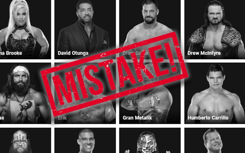 WWE Website Includes More Interesting Roster Errors
