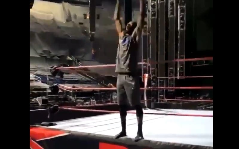 NBA Player Terrence Ross Plays In WWE Ring Before RAW In ThunderDome