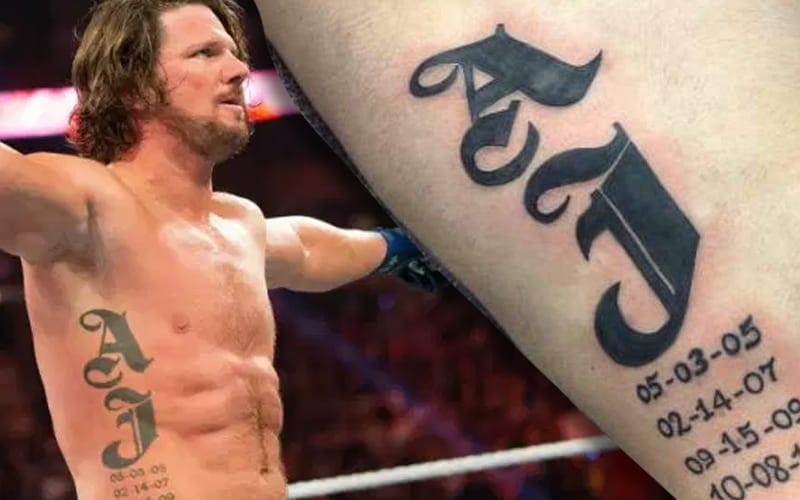 Fan Gets Exact Replica Of AJ Styles' Tattoo Including His Children's