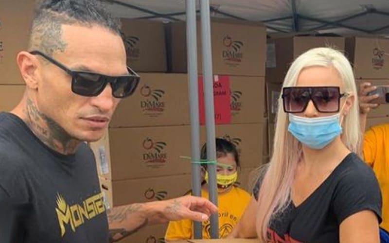 Dana Brooke & Boyfriend Called Out For Improper Mask Usage At Charity Event