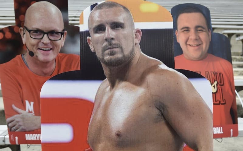 Mojo Rawley Appears As Cardboard Cutout During College Football Game