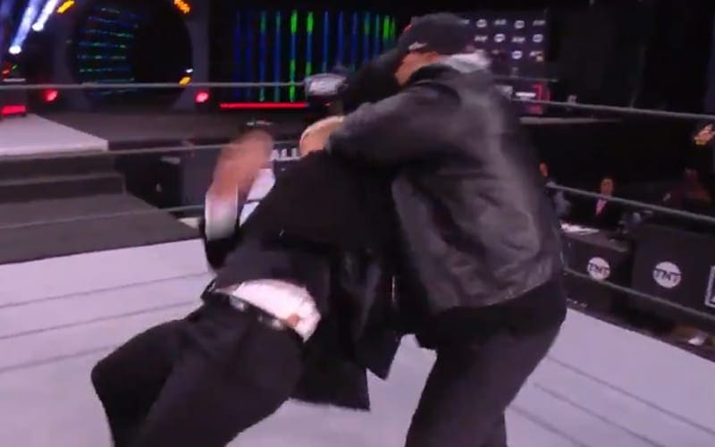 Taz Chokes Out Cody Rhodes As His Son Hook Debuts On AEW Dynamite