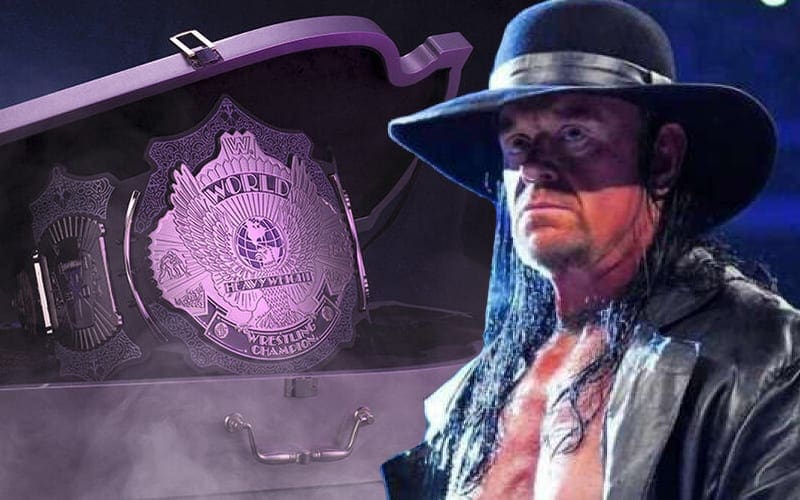 WWE Selling $1,000 Undertaker Limited Edition Title Belt