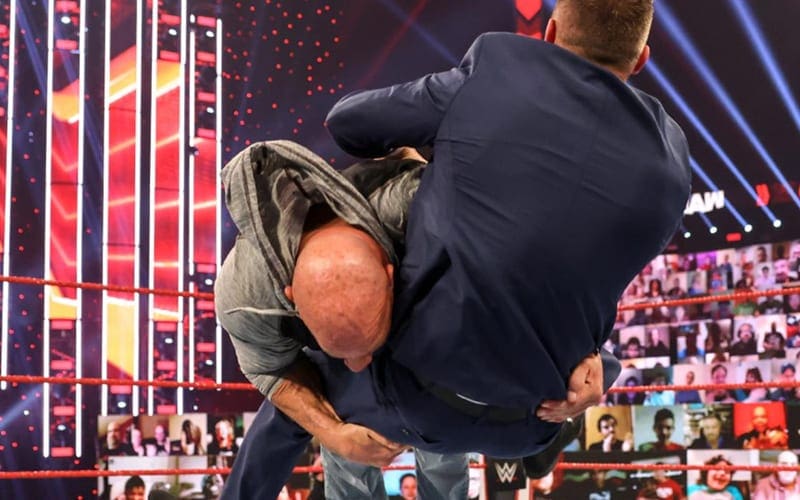Goldberg Claims He Almost Bit His Tongue Off While Delivering The Spear on WWE RAW This Week