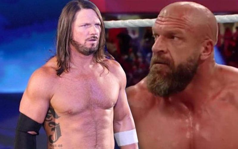 AJ Styles Claims He Never Heard Back From Triple H About Joining WWE
