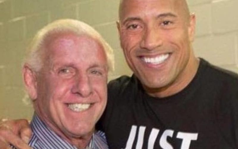 Ric Flair Overwhelmed with Emotion as The Rock Takes on Production of His Biopic