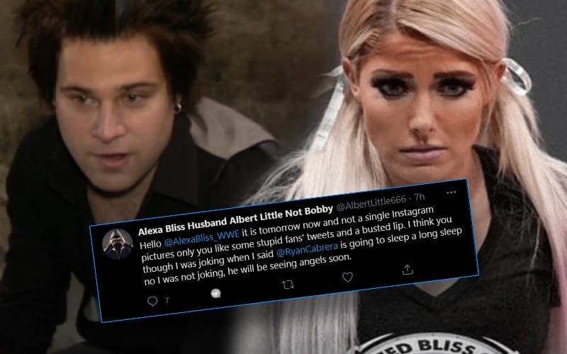 Alexa Bliss’ Obsessed Fan Threatens to Kill Ryan Cabrera In Disturbing Tweets