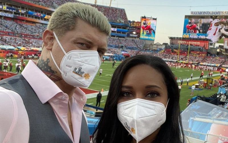 Cody & Brandi Rhodes Spotted At Super Bowl
