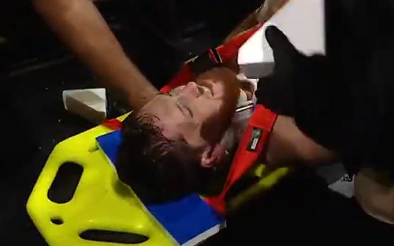 WWE Releases Footage Of Kyle O’Reilly Being Stretchered Out After NXT