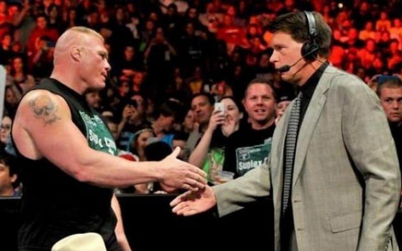 Brock Lesnar Once Offered To Put JBL Over Because His Friends Were In The Crowd
