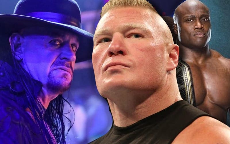 The Undertaker Thinks Bobby Lashley vs Brock Lesnar Is A Money Match