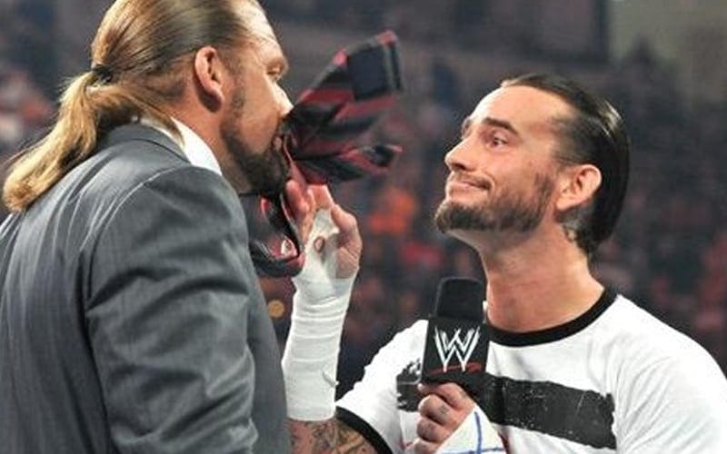 CM Punk Saved Triple H During Promo When He Forgot His Lines