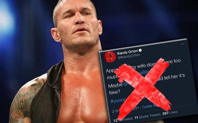 Randy Orton Deletes Tweet About Wife Being Mad About Alexa Bliss WWE Fastlane Angle