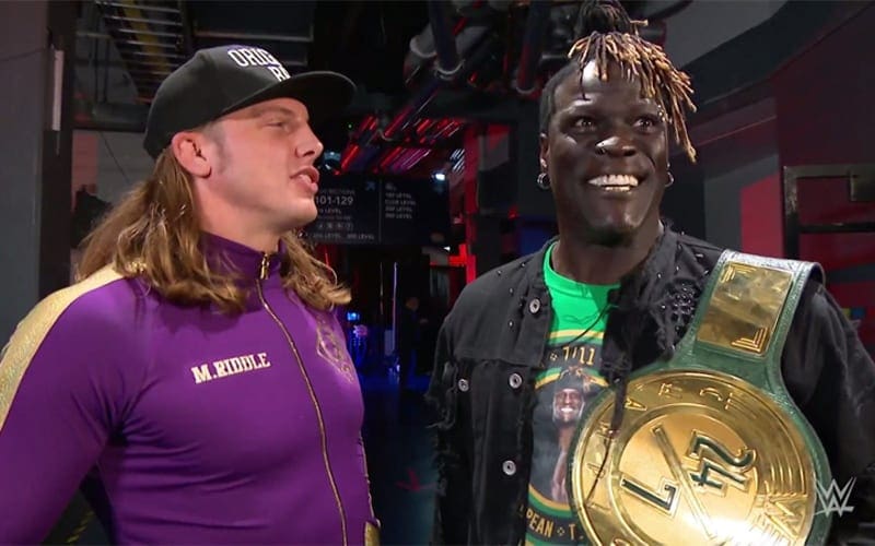 R-Truth Interested In Tag Team Run With Matt Riddle