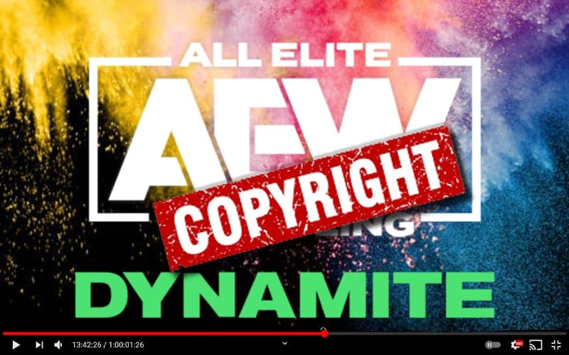 AEW Coming At YouTube Channels Big Time With Copyright Strikes