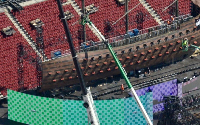 New Drone Footage Shows Shocking Detail About WWE WrestleMania Setup