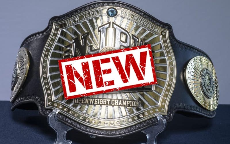 NJPW Reveals Design Of New NJPW Strong Openweight Title Belt