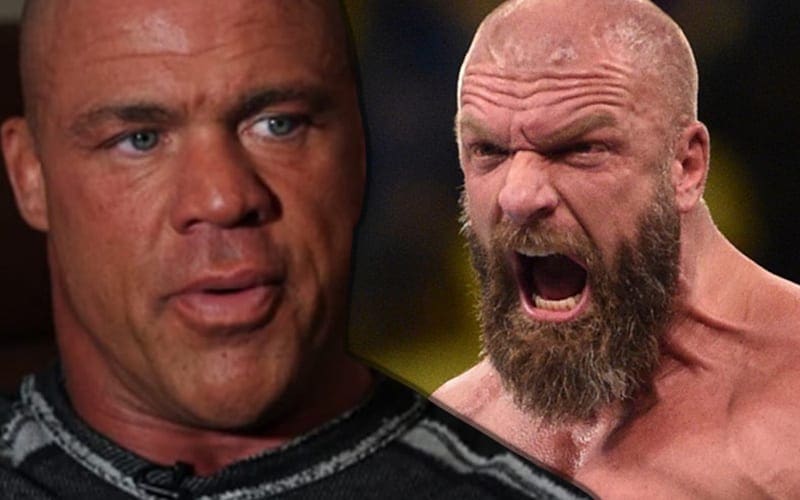 Kurt Angle Denies Rumors Of Triple H Slandering His Name In WWE Meetings