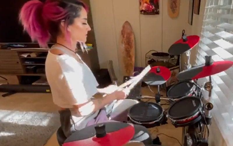 Dakota Kai Celebrates Birthday By Learning How To Play The Drums