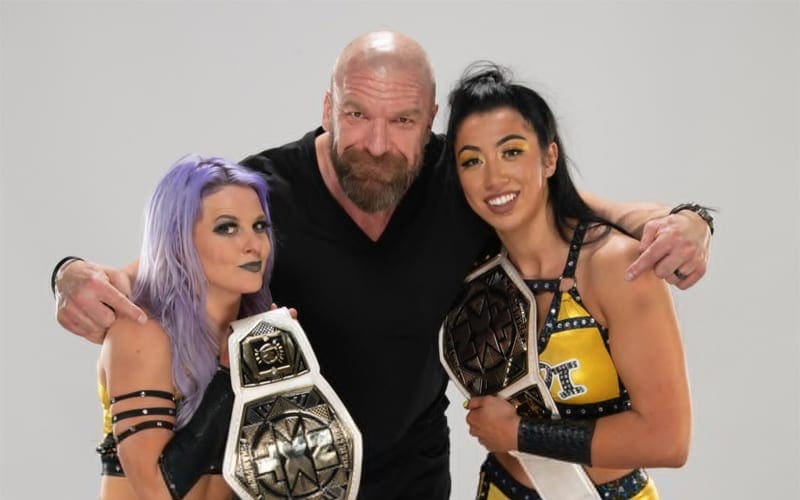 Triple H & Shawn Michaels Congratulate Candice LeRae & Indi Hartwell After WWE NXT Women’s Tag Team Titles Win