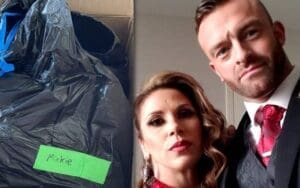 Nick Aldis Tells All About Wife Mickie James' Trash Bag Care Package From WWE