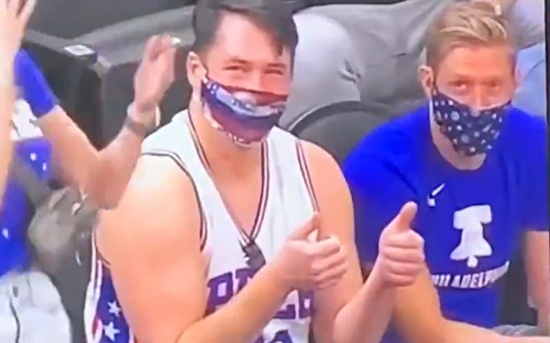 Orange Cassidy & Chuck Taylor Spotted At NBA Playoffs Game