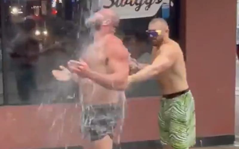 Braun Strowman & Mojo Rawley Help Each Other Shower Outside In Hilarious Video