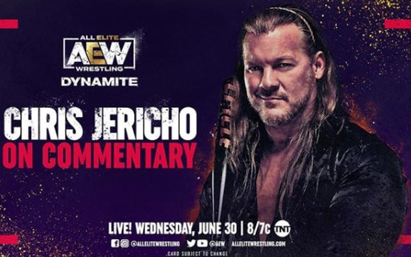 Chris Jericho Set To Make Commentary Return On This Week’s Episode Of AEW Dynamite