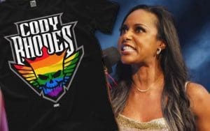 Brandi Rhodes Fires Back At Criticism Of Cody Rhodes’ Pride T-Shirt Brandi Rhodes Fires Back At Criticism Of Cody Rhodes' Pride T-Shirt