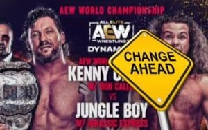 AEW Changes Date For Kenny Omega vs Jungle Boy World Title Match