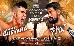 Sammy Guevara Match Made Official For AEW Fyter Fest Night 1 Sammy Guevara Match Made Official For AEW Fyter Fest Night 1
