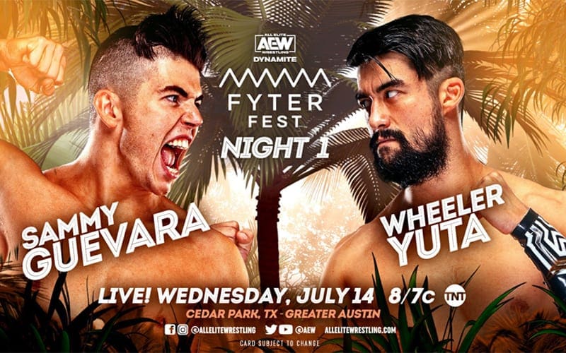 Sammy Guevara Match Made Official For AEW Fyter Fest Night 1