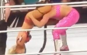 Carmella Wrestles Through Major Wardrobe Malfunction At WWE House Show