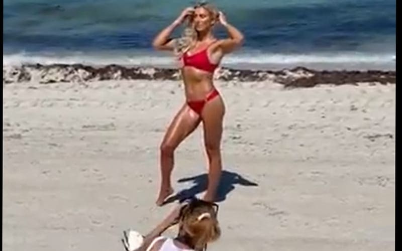 Charlotte Flair Shows Off Video Of Steamy 4th Of July Photo Shoot