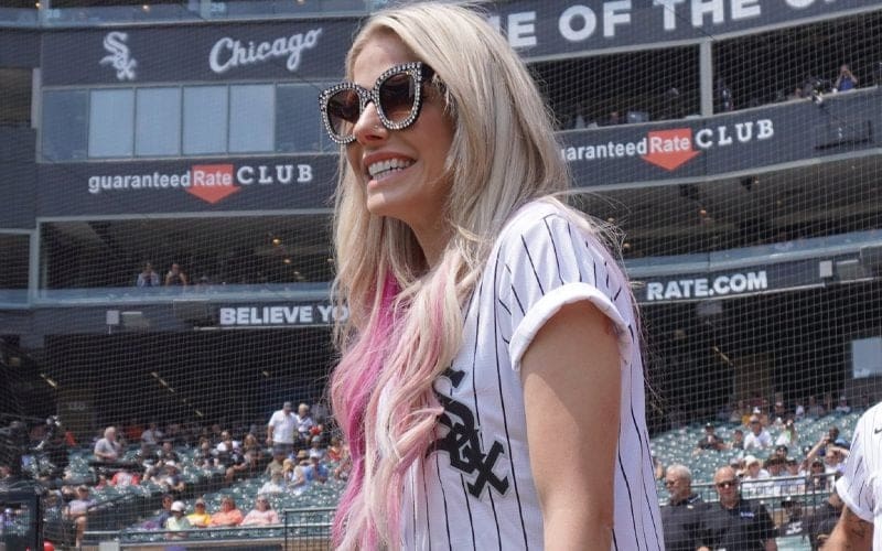 Alexa Bliss Throws Out First Pitch At Chicago White Sox Game