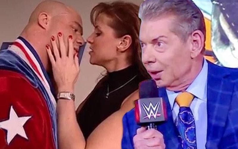 Kurt Angle Says Vince McMahon Made Things Weird During Stephanie McMahon Makeout Scene