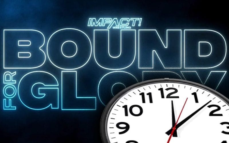 Impact Wrestling Bound For Glory Set For Very Late Start Time