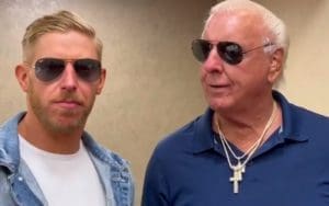 Orange Cassidy Gives Ric Flair Sunglasses In Hilarious Video Orange Cassidy Gives Ric Flair Sunglasses In Hilarious Video