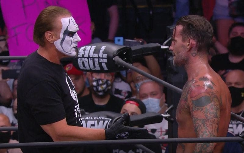 CM Punk Says Handshake From Sting Was Completely Improvised At AEW All Out