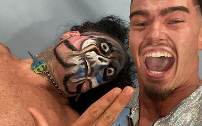 Austin Theory Was Snapping Real Selfies With Jeff Hardy On WWE RAW