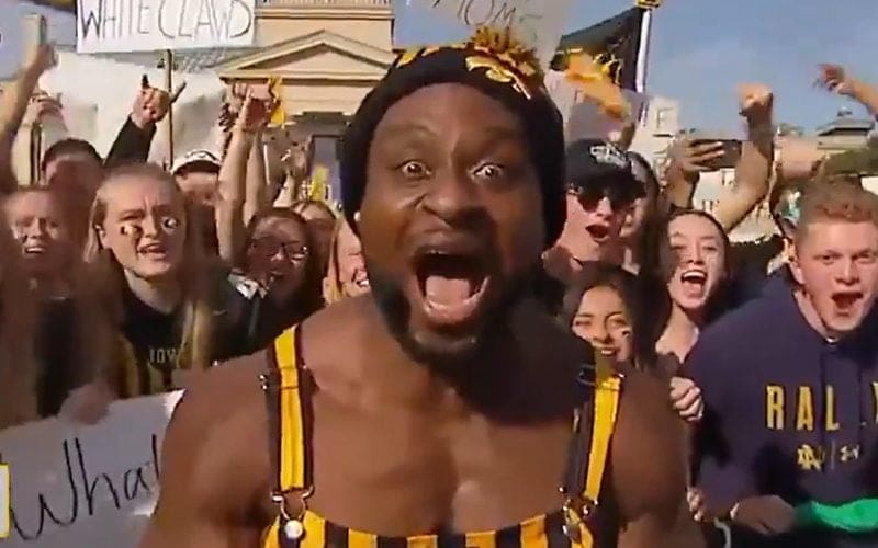 Big E Pumps Up Crowd In Epic Fashion For FOX College Football On Game Day