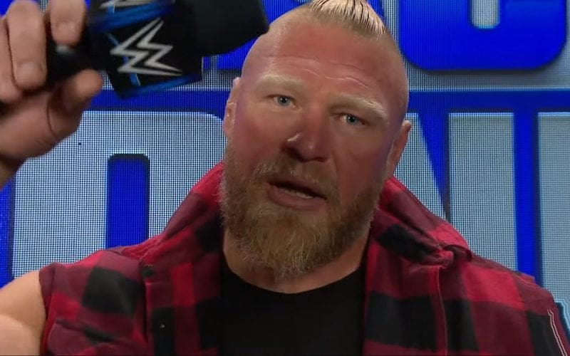Brock Lesnar Pre-Recorded Segment On SmackDown So He Could Leave Early