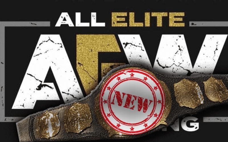 Announcement Of New AEW Title Belt Is Coming Soon
