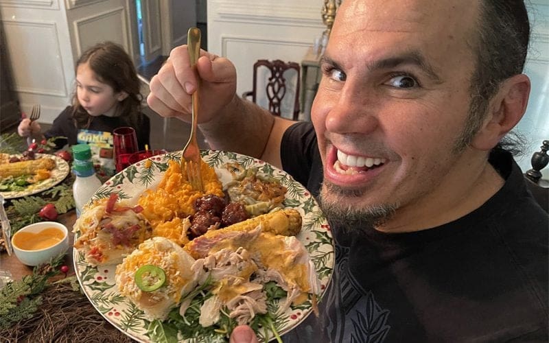 WWE & AEW Stars Show Off Their Thanksgiving Meals