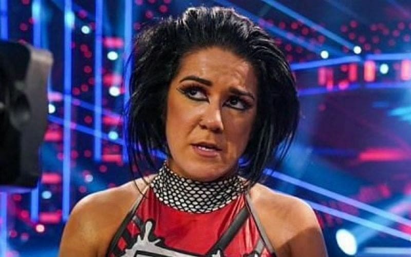 Bayley Spotted Walking With Crutches
